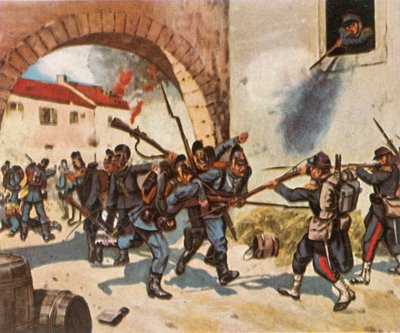 1870年9月1日、1936年のセダンの戦い。 作： Unbekannt