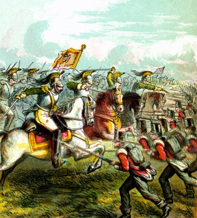 ウォータールーの戦い、1815年、c1850s 作： Unbekannt