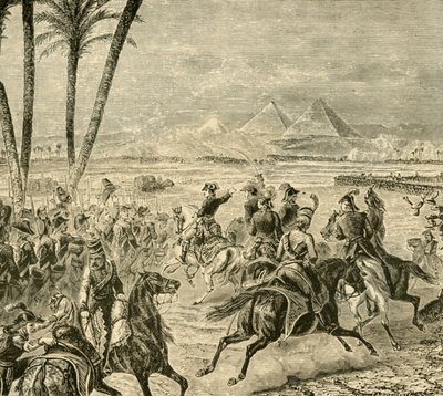 ピラミッドの戦い、1798年、1890年。 作： Unbekannt