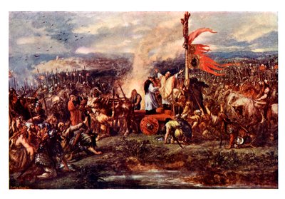 標準の戦い、西暦1138年、19世紀 作： Unbekannt
