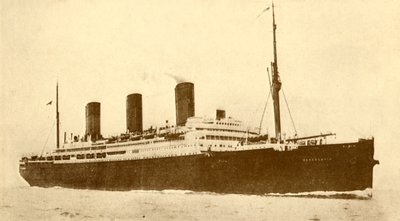 ベレンガリアキュナードライン、52,700トン、c1930。 作： Unbekannt