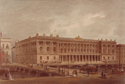 1860年代前半から1870年代前半のブルクシュトラーセのベルリン証券取引所 作： Unbekannt