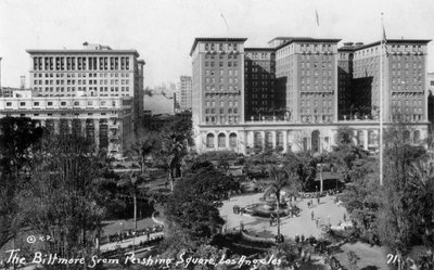 米国カリフォルニア州ロサンゼルスのパーシングスクエアのビルトモア、c1933 作： Unbekannt