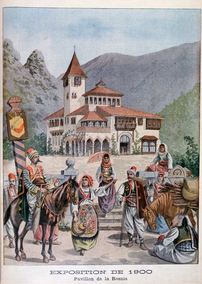1900年の万国博覧会、パリ、1900年のボスニアのパビリオン 作： Unbekannt