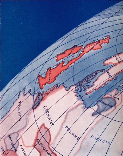 1935年の真夏の日の午前6時のイギリス諸島と北ヨーロッパ 作： Unbekannt