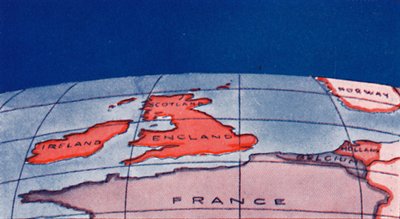 1935年の真冬の正午にイギリス諸島と北ヨーロッパ 作： Unbekannt