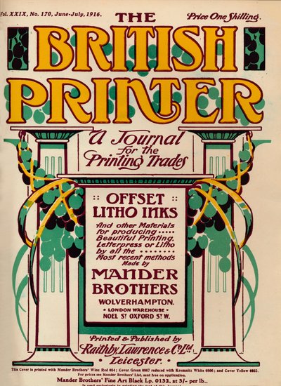 イギリスのプリンター-広告、1916 作： Unbekannt