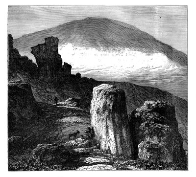 ブロッケン、またはブロックスベルク、ハルツ山地、ドイツ、c1890 作： Unbekannt