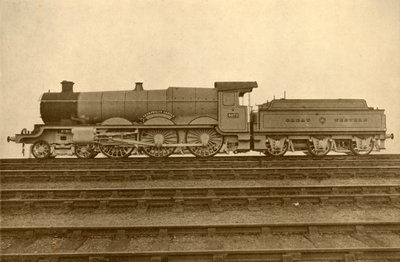 ケアフィリー城4-6-0、グレートウエスタンレイルウェイ、1930年。 作： Unbekannt