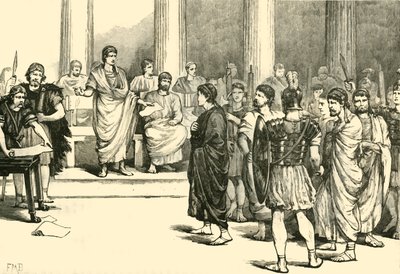 上院の前のケイトリナリアンの共謀者、1890年。 作： Unbekannt