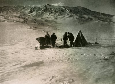 キャンプ7000フィートアップエレバス山、1908年、1909年 作： Unbekannt