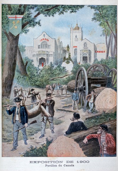 1900年の万国博覧会、パリ、1900年のカナダのパビリオン 作： Unbekannt