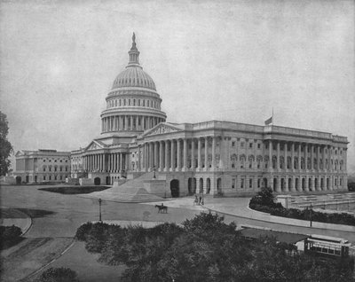 国会議事堂、ワシントンDC、米国、c1900。 作： Unbekannt