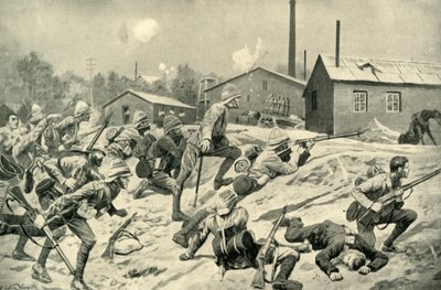 ヨハネスブルグの攻略：ガーミストンでの衛兵の攻撃、1901 作： Unbekannt