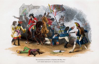 1706年5月23日、ラミリーズの戦いでのカラビニ 作： Unbekannt