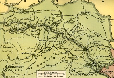 カルパティア峠、1919年。 作： Unbekannt