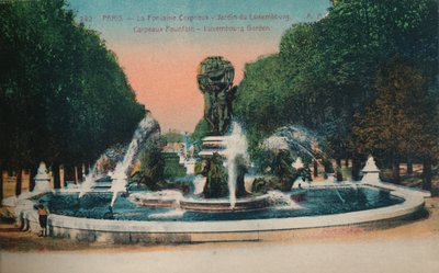 カルポーの泉-リュクサンブール公園、パリ、c1920 作： Unbekannt