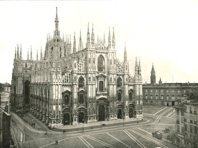 大聖堂、ミラノ、イタリア、1895年。 作： Unbekannt