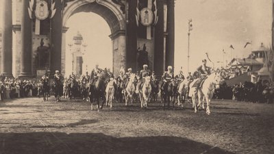 1896年、1896年5月9日、モスクワでのニコラス2世の式典参入 作： Unbekannt