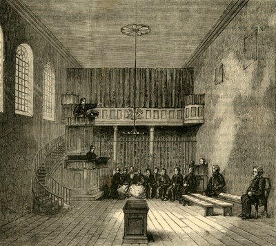 ニューゲートのチャペル、c1872。 作： Unbekannt