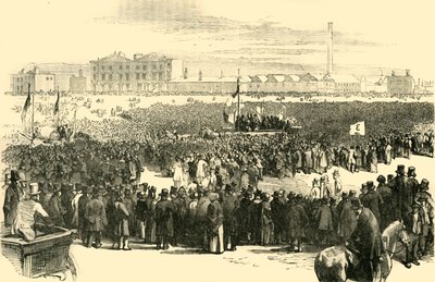 ケニントンコモンに関するチャーティスト会議、1848年、c1878。 作： Unbekannt
