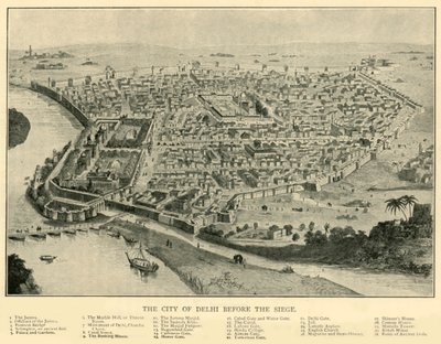 包囲戦前のデリー市、1901年。 作： Unbekannt