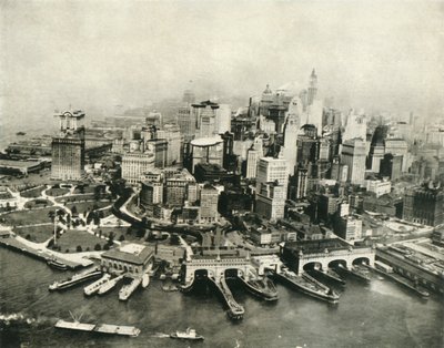 上空から見たニューヨーク市、1936年。 作： Unbekannt
