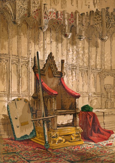 戴冠式の椅子、c1845、1864 作： Unbekannt