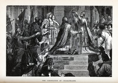 シャルルマーニュの戴冠式、1882 作： Unbekannt