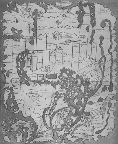 CottonianaまたはAnglo-Saxon Map MS Tib。 BV、c995、1903 作： Unbekannt