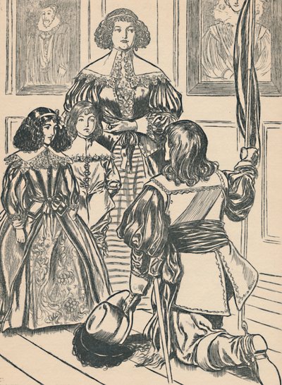 伯爵夫人がバナーを受け取る、c1907 作： Unbekannt