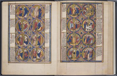 創造。聖書の道徳的コーデックスVindobonensis 2554、ca 1250 作： Unbekannt