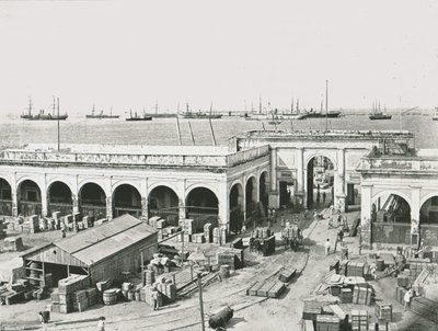 カスタムハウス、ベラクルス、メキシコ、1895年。 作： Unbekannt