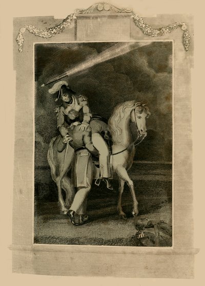 ロス将軍の死、ボルチモア近郊、1814年、1816年。 作： Unbekannt