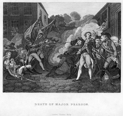 ピアソン少佐の死、c1782-c1784 作： Unbekannt