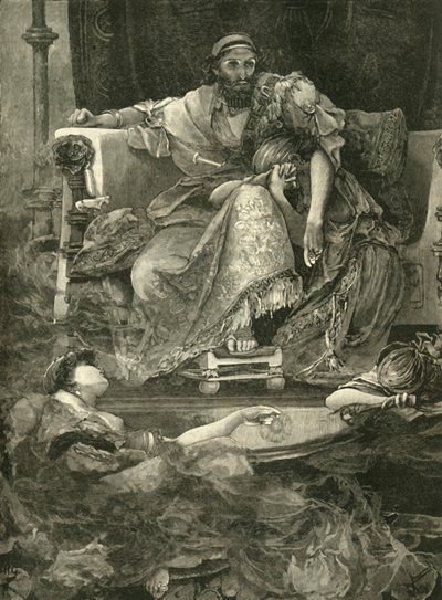 サルダナパルスの死、1890年。 作： Unbekannt