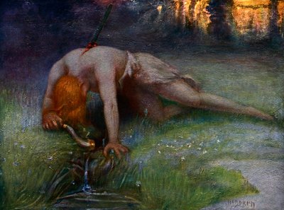 「ジークフリートの死」、1906 年 作： Unbekannt