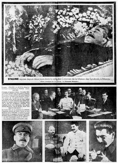 スターリンの死、1953年3月8日 作： Unbekannt