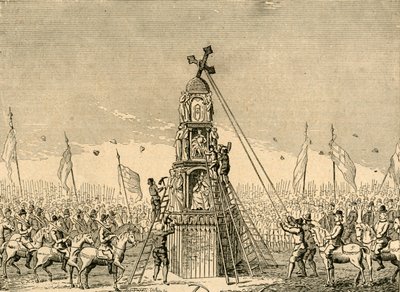 チープサイドクロスの解体、1643年、1897年。 作： Unbekannt