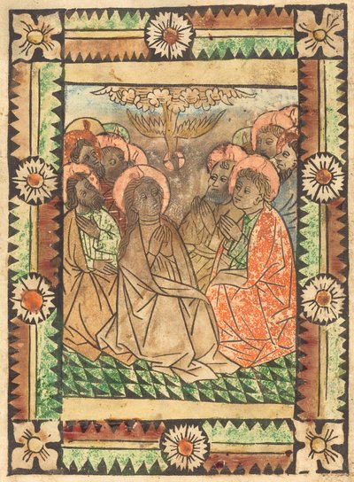 聖霊の降臨、c。 1450年。 作： Unbekannt