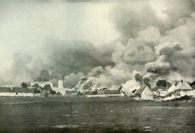 ポーランドの村の破壊、1919年。 作： Unbekannt