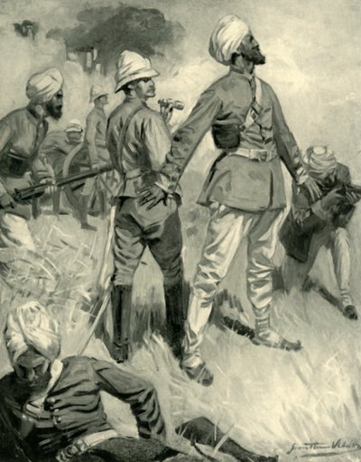 1901年、スピンガウィでのロバーツシーク将軍の献身的な献身。 作： Unbekannt
