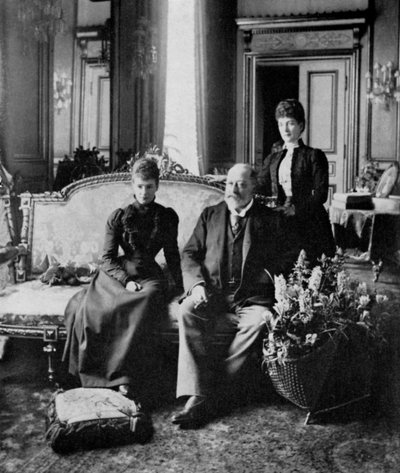 ロシアのドワーガー皇后、エドワード7世とアレクサンドラ女王、1900年5月、1964年 作： Unbekannt