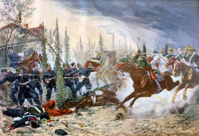 ドラグーン、グラヴェロットの戦い、1870年8月18日、1894年 作： Unbekannt