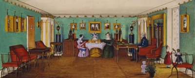 1834年、ロマニフのヨーゼフアウグストイリンスキー伯爵邸の応接室 作： Unbekannt