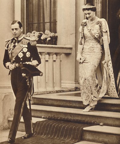 1937年5月12日、ケント公爵と公爵夫人。 作： Unbekannt