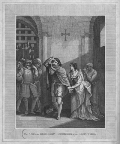 サマセット伯爵、処刑のため召喚、1838年 作： Unbekannt