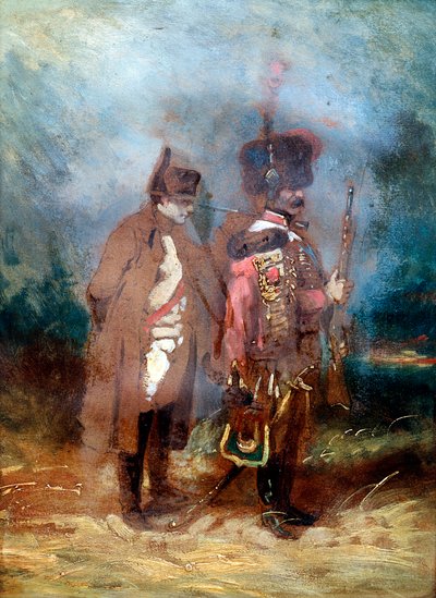 1814年のフランスのキャンペーン中のナポレオン1世皇帝 作： Unbekannt