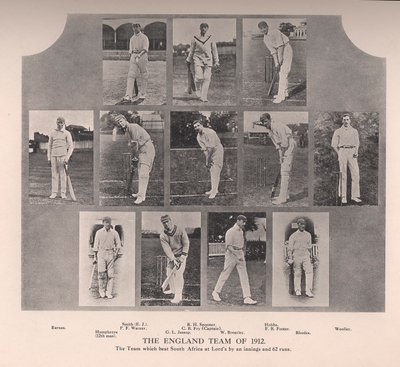 1912年のイギリスのクリケットチーム 作： Unbekannt