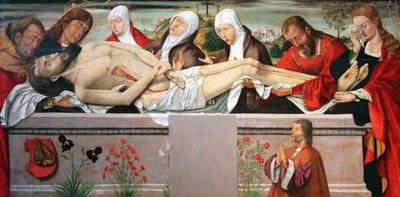 キリストの埋葬、c1490-c1500 作： Unbekannt